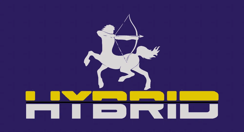 Logo design for *Hybrid*, a design objects production company
