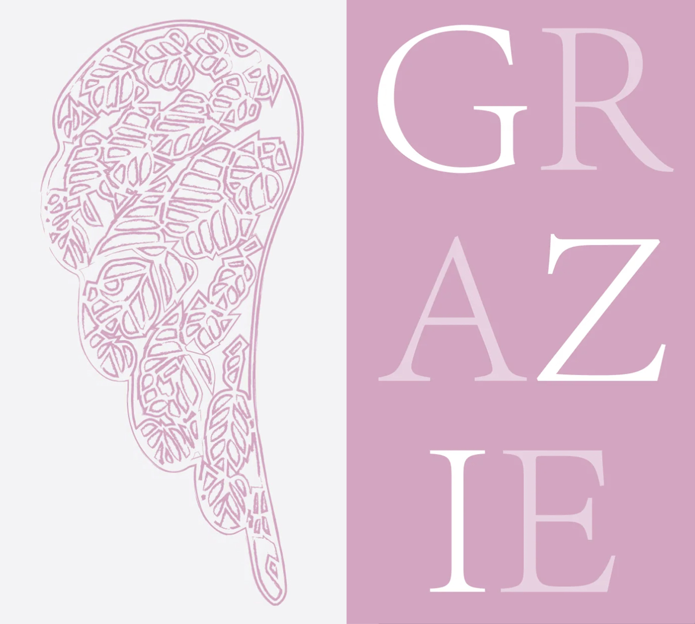 Graphic design for Ginevra's First Communion invitations and materials