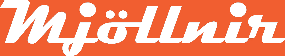 Logo design for *Mjöllnir*, a custom-built electric bass